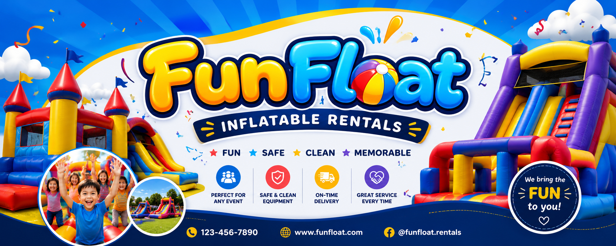 FunFloat Inflatable Rentals — fun, safe, clean, memorable